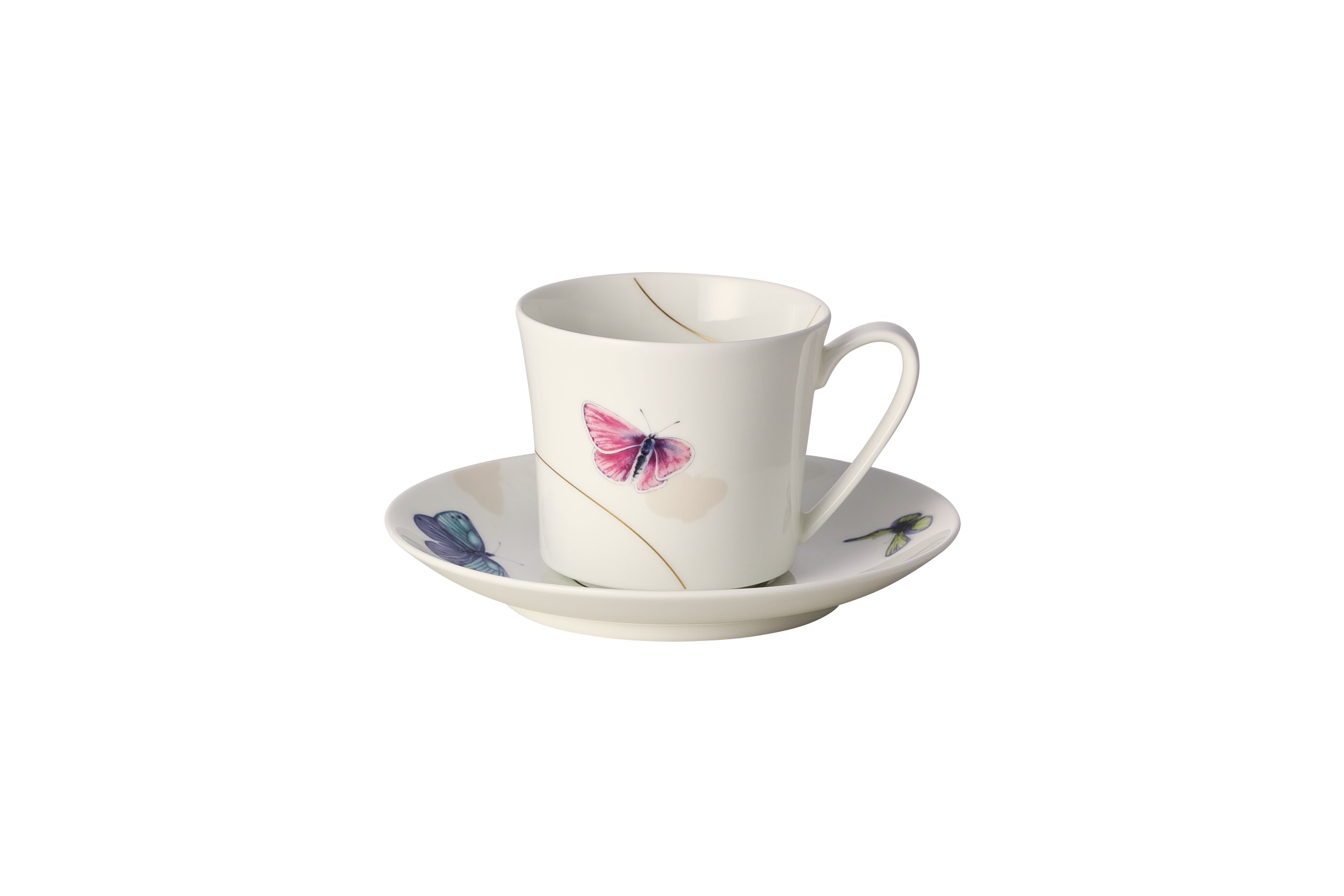 Rosenthal Curve Pepela: Kaffeetasse 2-tlg. 0,20 ltr. UT / Coffee cup & saucer = 15 cm Rosenthal Curve Pepela: Kaffeetasse 2-tlg. 0,20 ltr. UT / Coffee cup & saucer = 15 cm