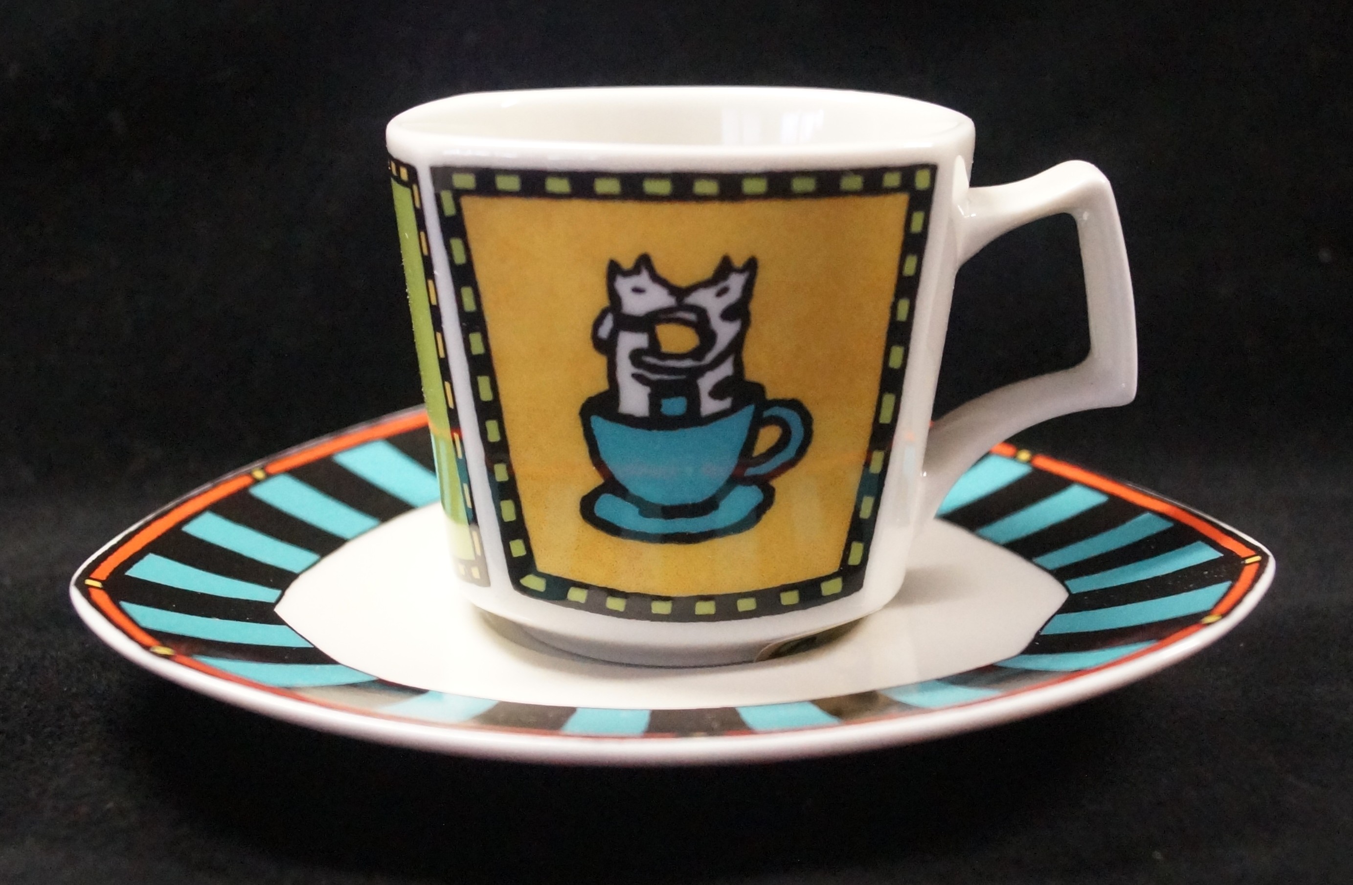 Rosenthal Flash Love Story: Espresso-/Mokkatasse 2-tlg. UT = 12 cm - neuer Dekor! 