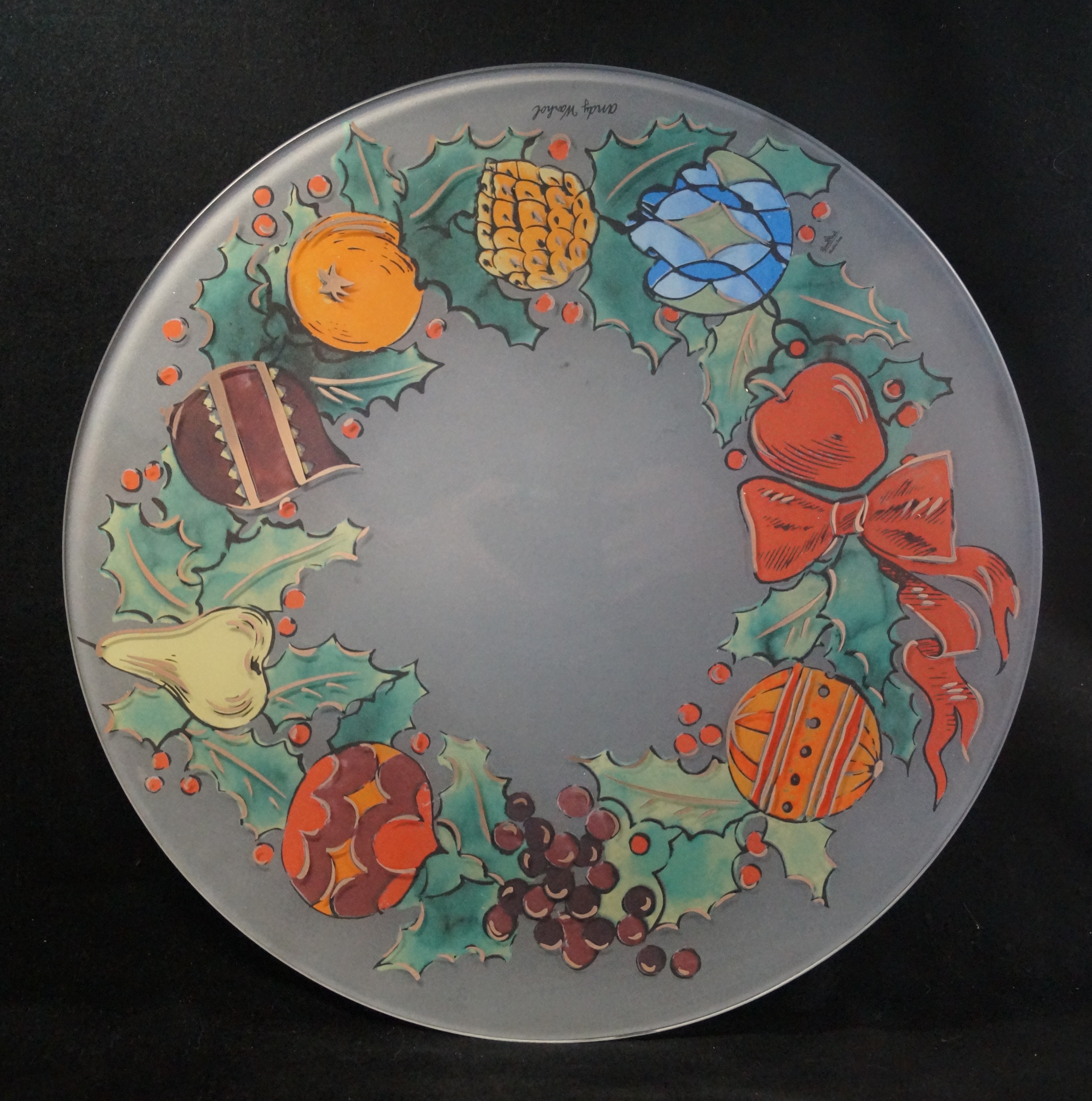 Rosenthal Andy Warhol: Künstlerteller 34 cm - Misteln - mit Originalverpackung - limitierung