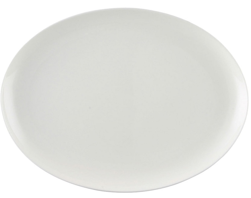 Rosenthal Curve Weiss - Bone China: Platte 35 cm (35 x 26 cm) Rosenthal Curve Weiss - Bone China: Platte 35 cm (35 x 26 cm)