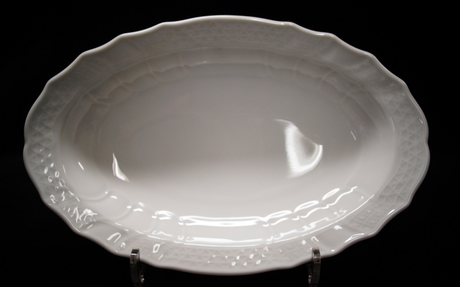 Hutschenreuther Dresden Weiss - Weiß: Platte tief 23 x 14,5 cm