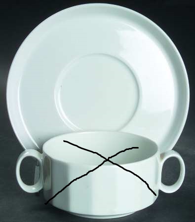 Rosenthal Polygon Weiss - Weiß: Suppen-Untertasse 17,5 cm