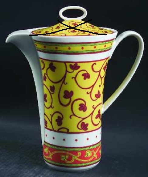 Rosenthal Idillio Bokhara: Kaffeekanne für 6 Personen ohne Deckel! Rosenthal Idillio Bokhara: Kaffeekanne für 6 Personen ohne Deckel!