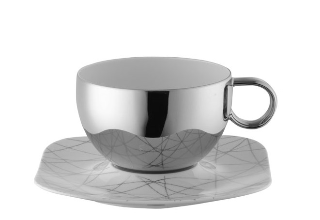 Rosenthal Free Spirit Stars: Cafe au lait 2-tlg. 0,65 ltr., UT = 19 cm quadratisch