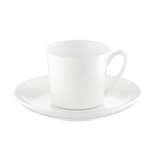 Rosenthal Curve Weiss - Bone China: Espressotasse 2-tlg. 0,10 ltr. UT = 12 cm Rosenthal Curve Weiss - Bone China: Espressotasse 2-tlg. 0,10 ltr. UT = 12 cm