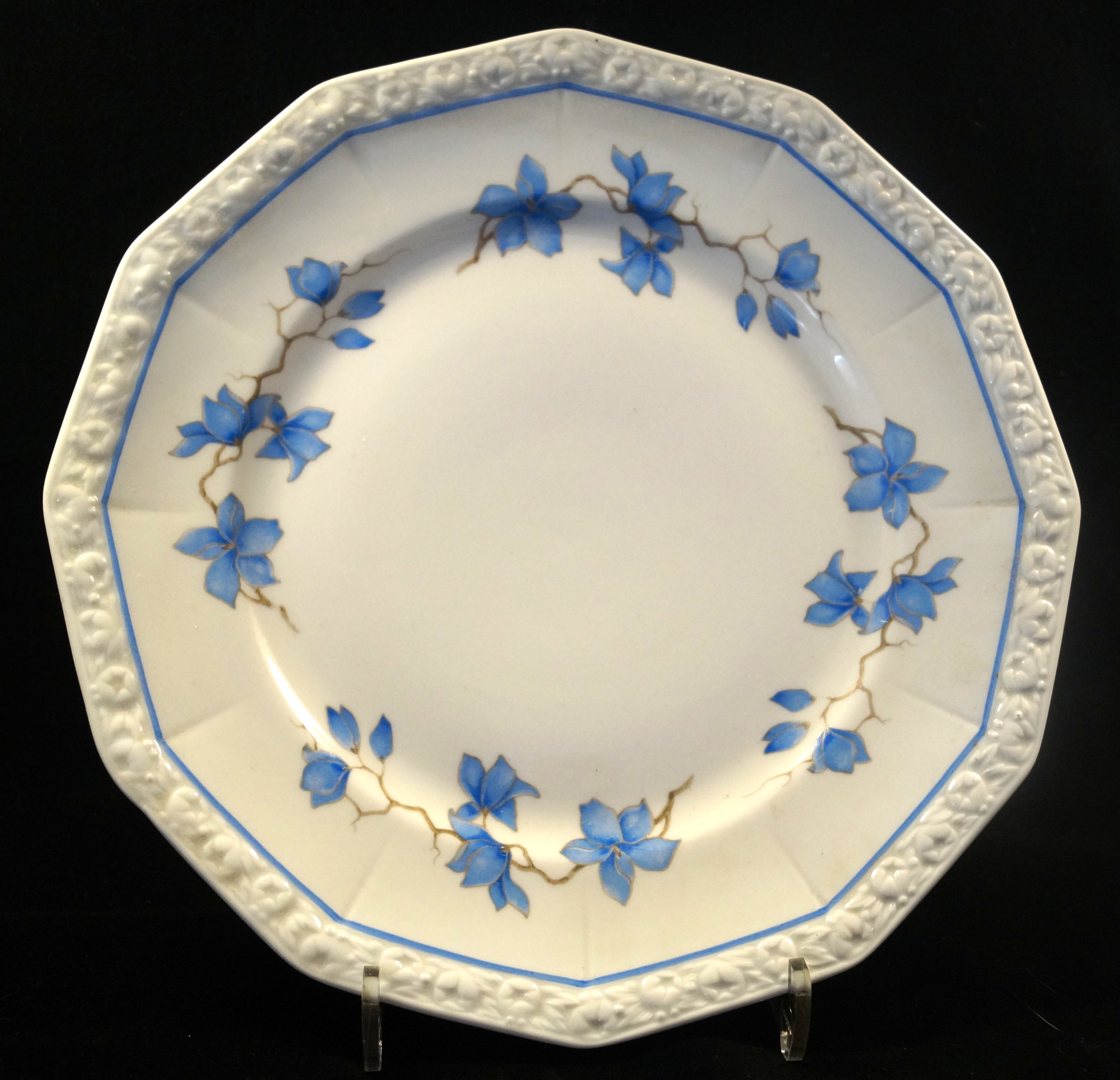 Rosenthal Maria Blaue Blüten: Speiseteller 24,5 cm 