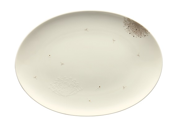 Rosenthal Curve Dandelion: Platte 30 cm (31 x 23 cm) Rosenthal Curve Dandelion: Platte 30 cm (31 x 23 cm)