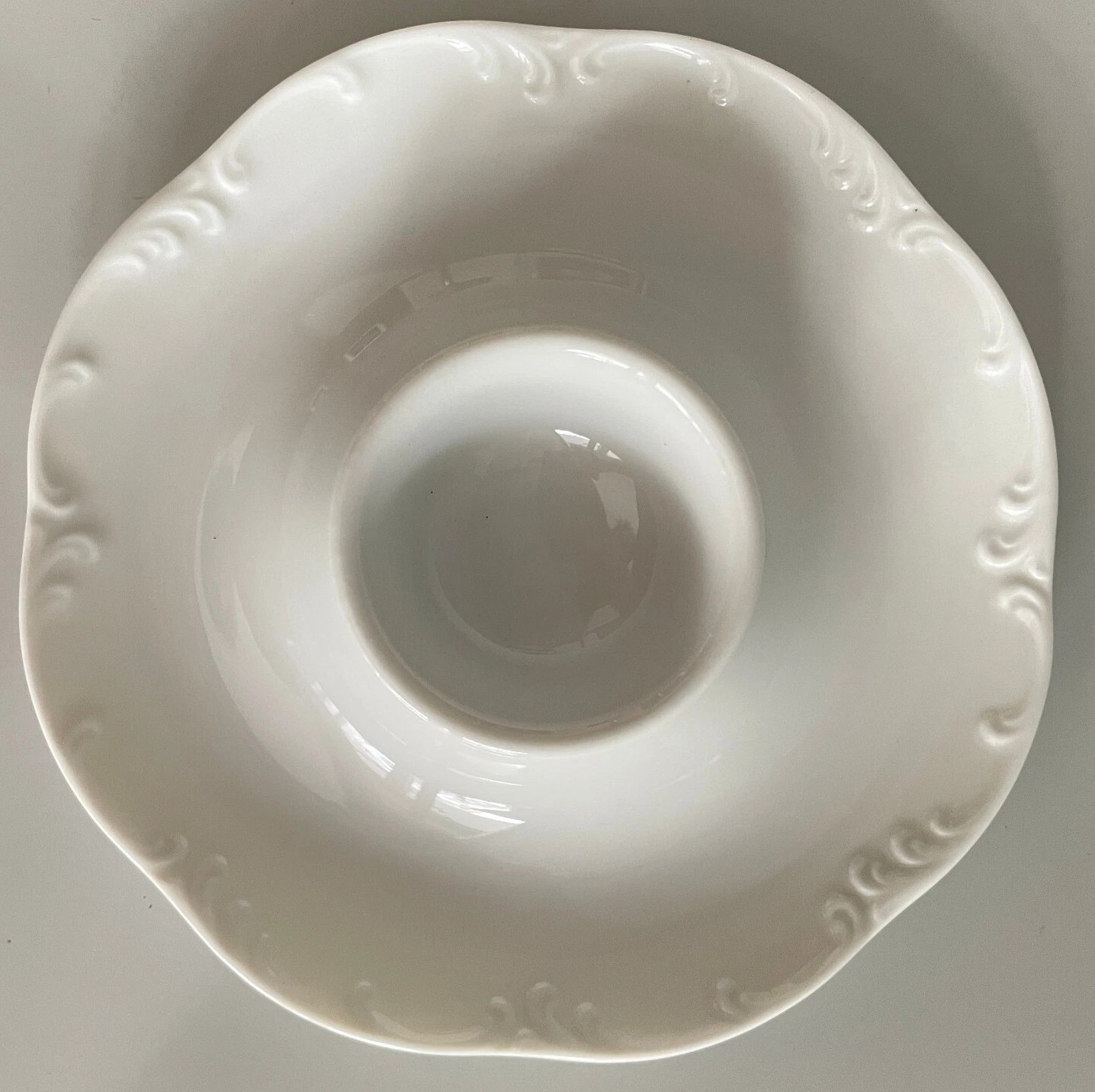 Rosenthal Monbijou Weiss - Weiß: Eierbecher mit festem Teller