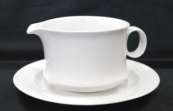 Hutschenreuther Scala Bianca - Weiss - glasiert: Sauciere 2-tlg.