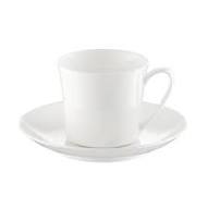 Rosenthal Curve Weiss - Bone China: Kaffeetasse 2-tlg. 0,20 ltr. - UT 15 cm  Rosenthal Curve Weiss - Bone China: Kaffeetasse 2-tlg. 0,20 ltr. - UT 15 cm