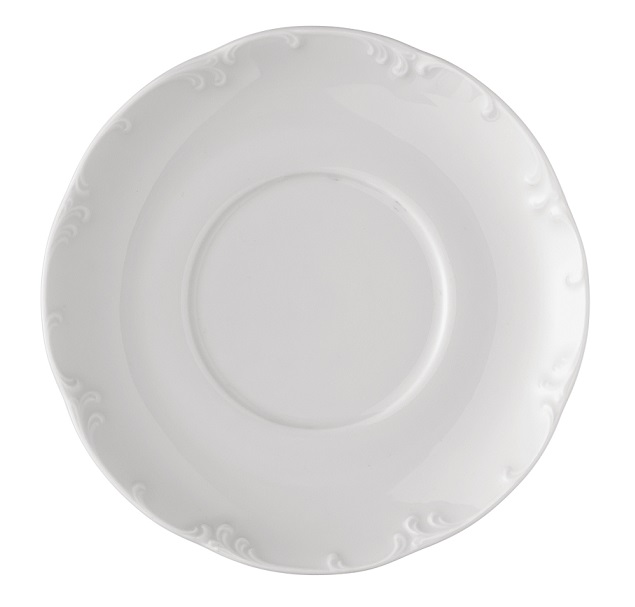 Rosenthal Monbijou Weiss - Weiß: Kaffee-/Tee-Untertasse 15 cm