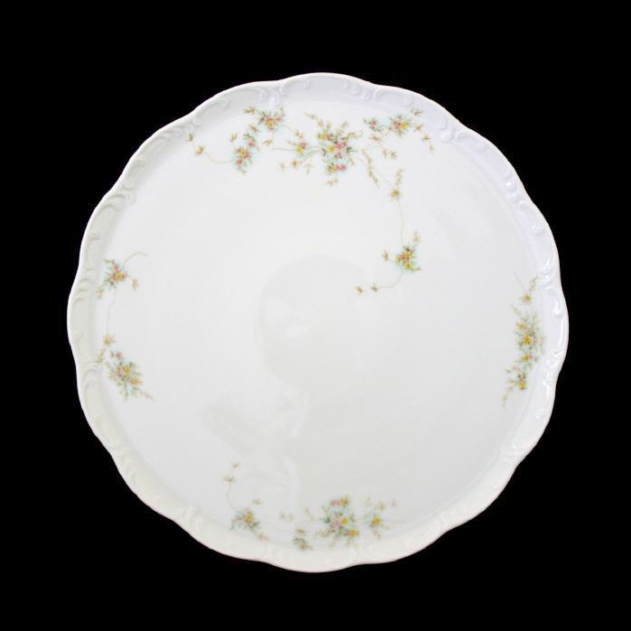 Rosenthal Monbijou Grüne Ranke: Tortenplatte rund 31 cm (= Kuchenplatte)