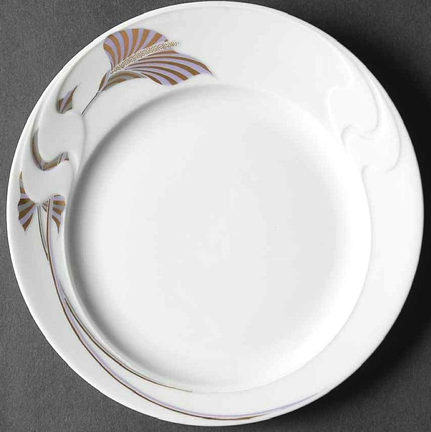 Rosenthal Asimmetria Goldblume: Frühstücksteller 20 cm Rosenthal Asimmetria Goldblume: Frühstücksteller 20 cm