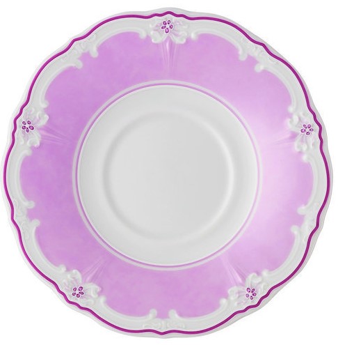 Hutschenreuther Baronesse Estelle Pink: Kaffee-Untertasse 15 cm Hutschenreuther Baronesse Estelle Pink: Kaffee-Untertasse 15 cm